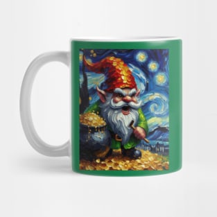 Angry Gnome in Starry Night Mug